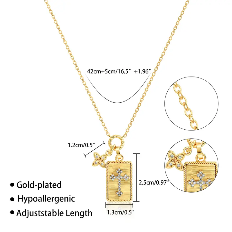The Radiant Cross Necklace