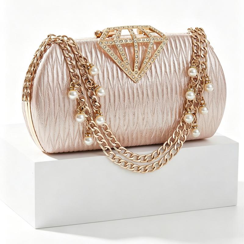 Diamond Clasp Evening Clutch