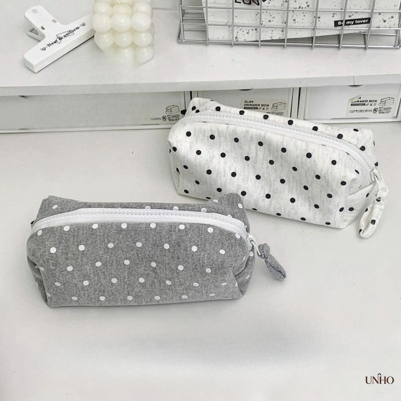 Polka Dot Fabric Makeup Bag
