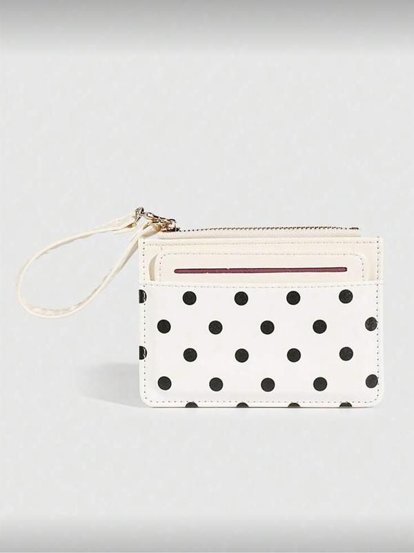 Polka Dot Wristlet Card Holder