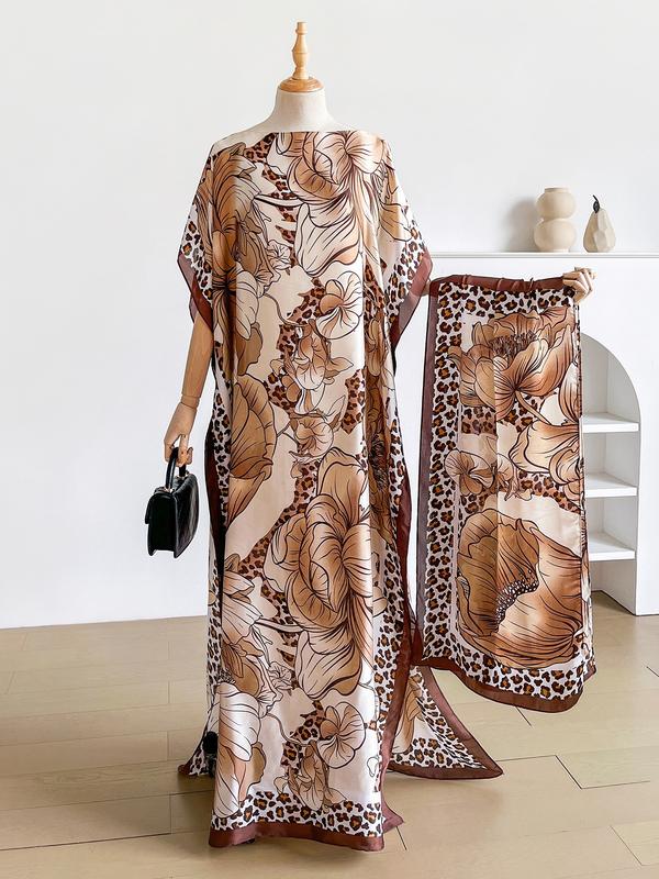 Leopard & Floral Moo Moo Dress