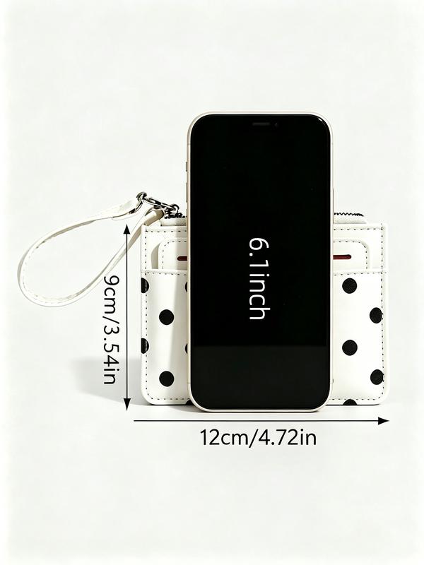 Polka Dot Wristlet Card Holder