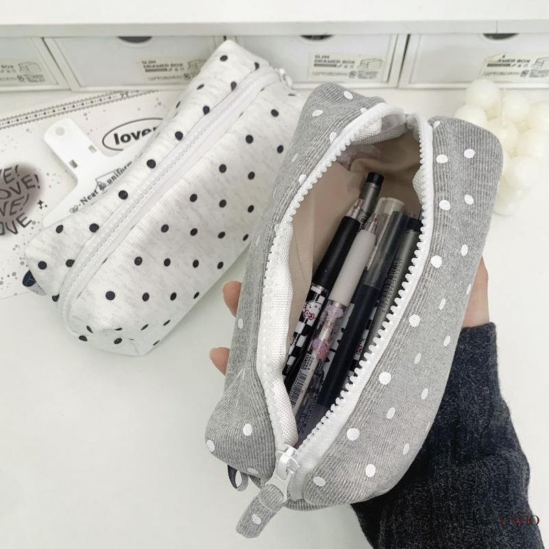 Polka Dot Fabric Makeup Bag