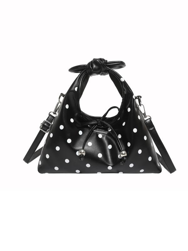 Polka Dot Knot Handle Bag
