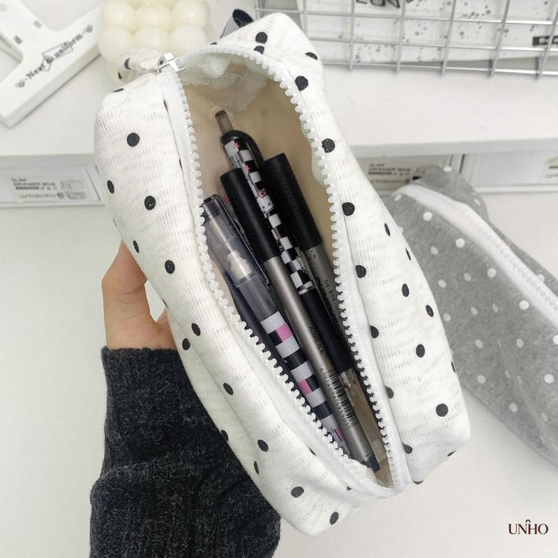 Polka Dot Fabric Makeup Bag