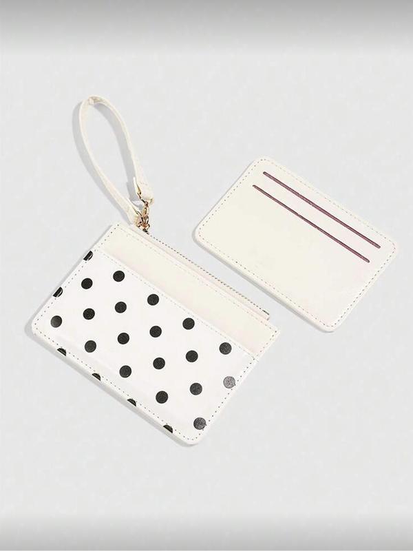 Polka Dot Wristlet Card Holder