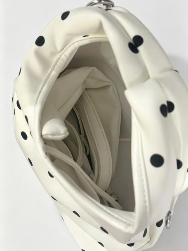 Polka Dot Knot Handle Bag