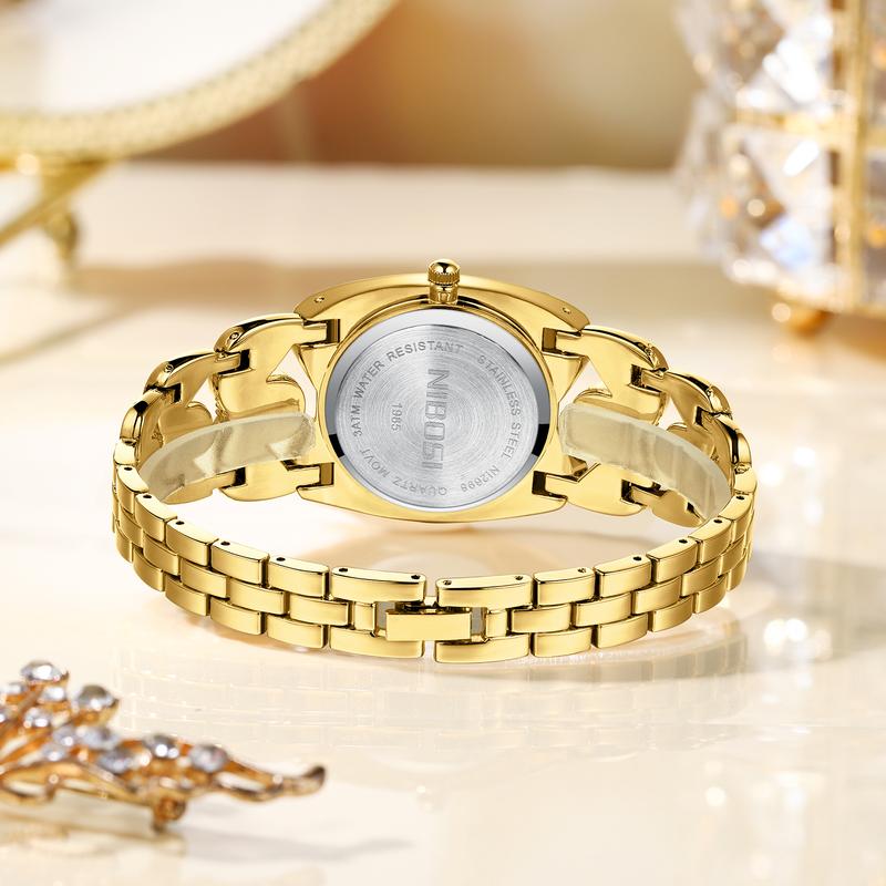 Diamond-Studded Bracelet Watch