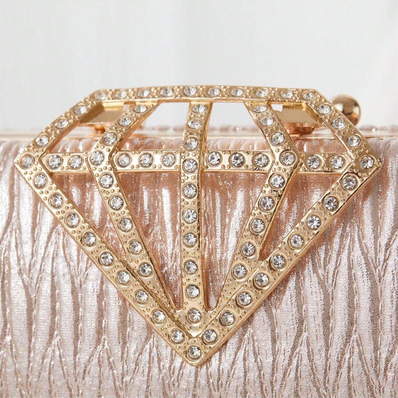 Diamond Clasp Evening Clutch