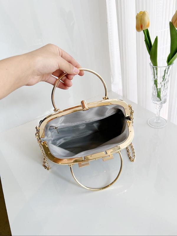 Sequin Leopard Print Clutch Bag