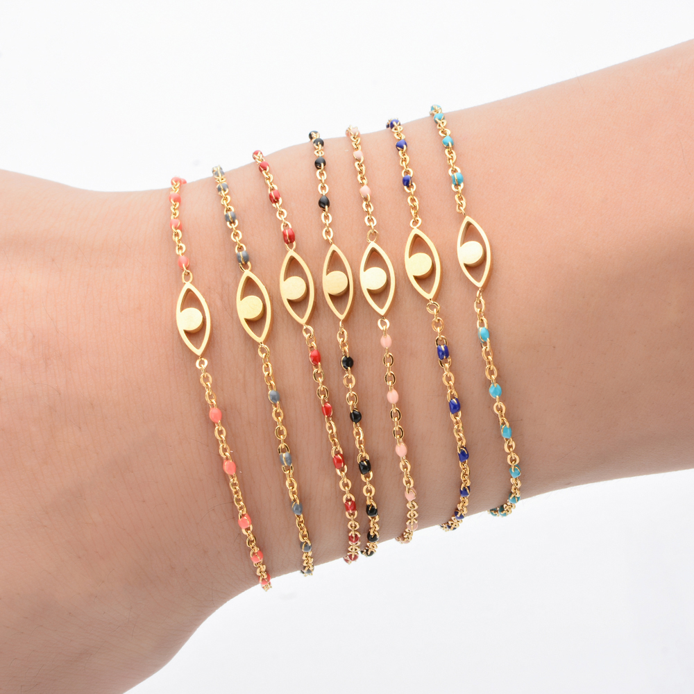 Dainty Boho Evil Eye Bracelet