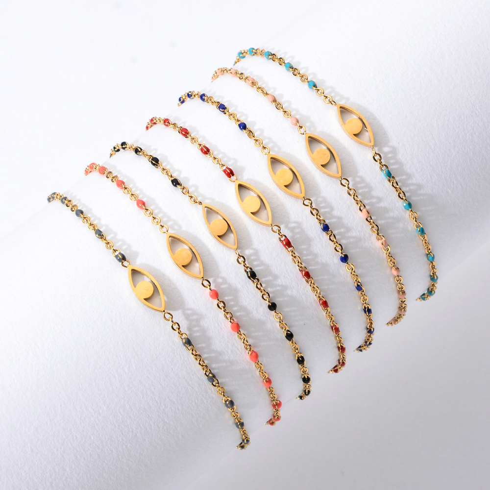 Dainty Boho Evil Eye Bracelet
