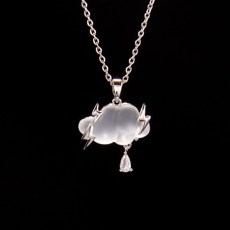 18k Boho Cloud Lightning Necklace
