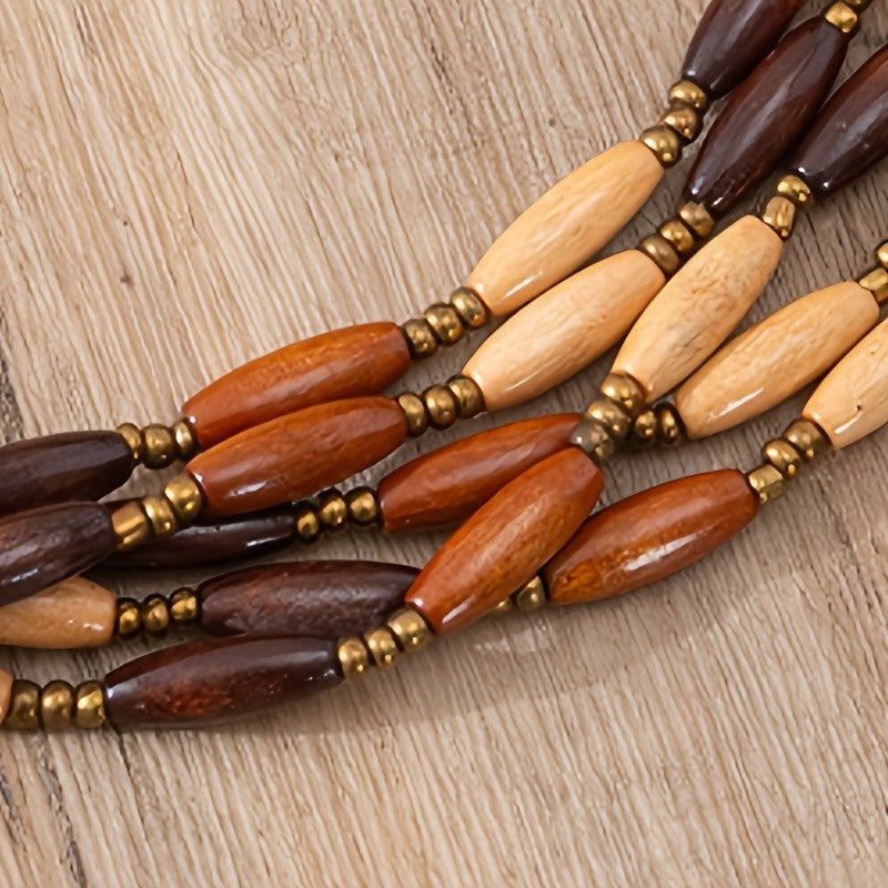 Boho Wood Jewelry Set