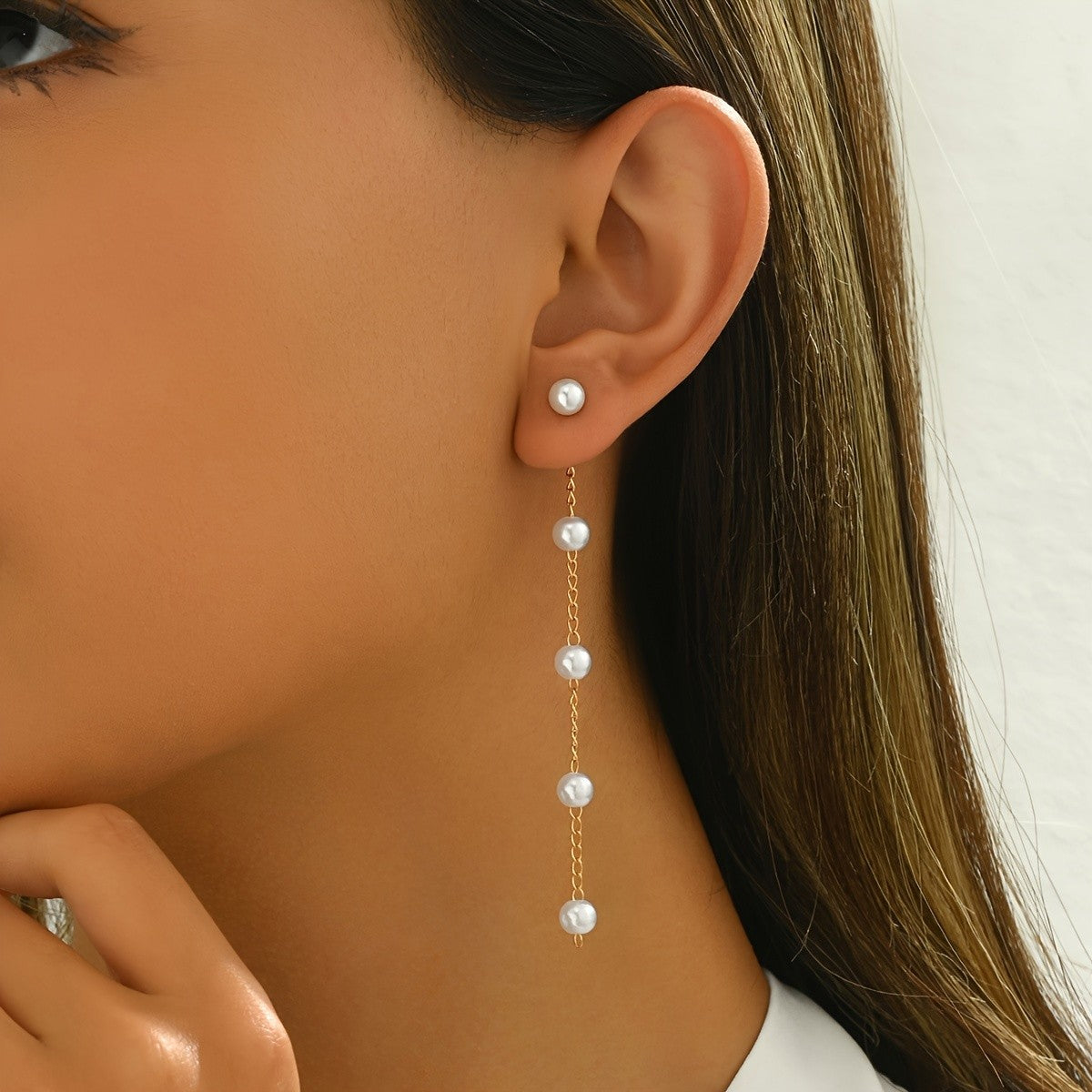 Elegant Pearl Drop Earrings