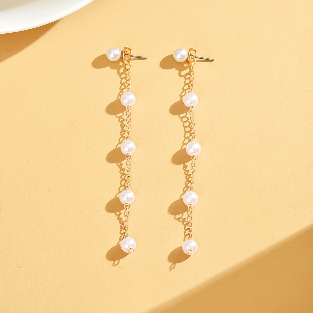 Elegant Pearl Drop Earrings