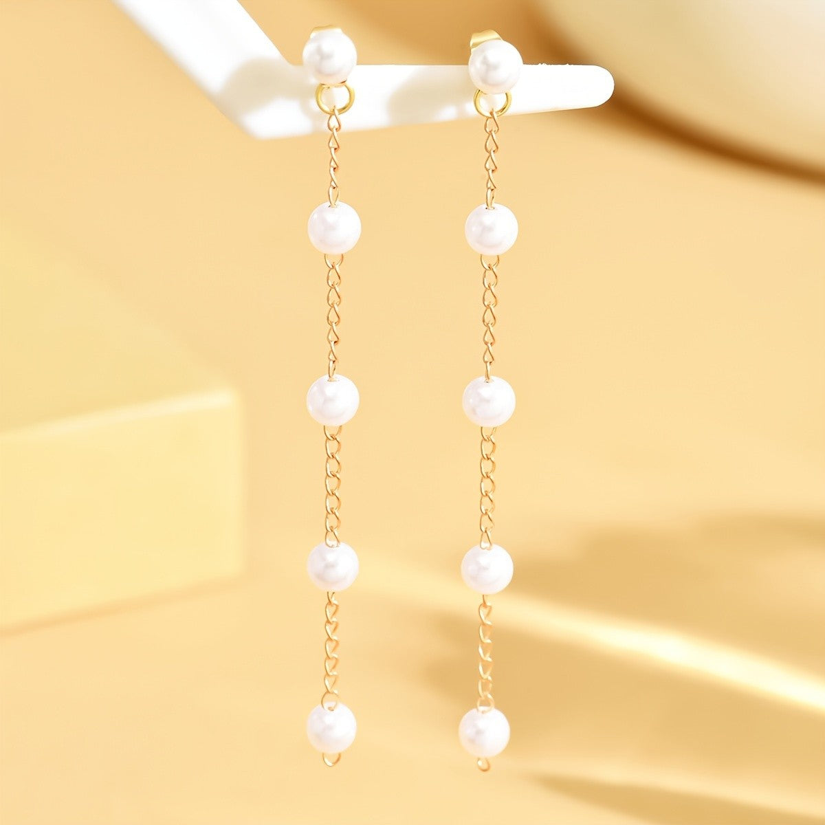 Elegant Pearl Drop Earrings
