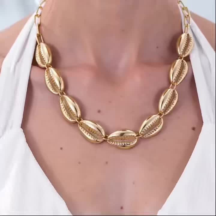 18k Boho Shell Necklace