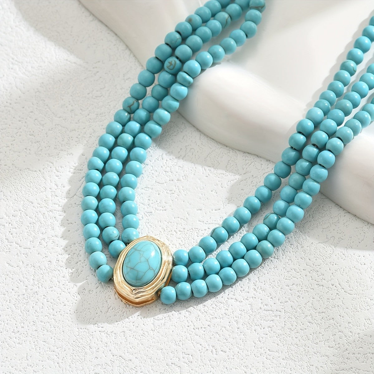 Boho Turquoise Layered Necklace