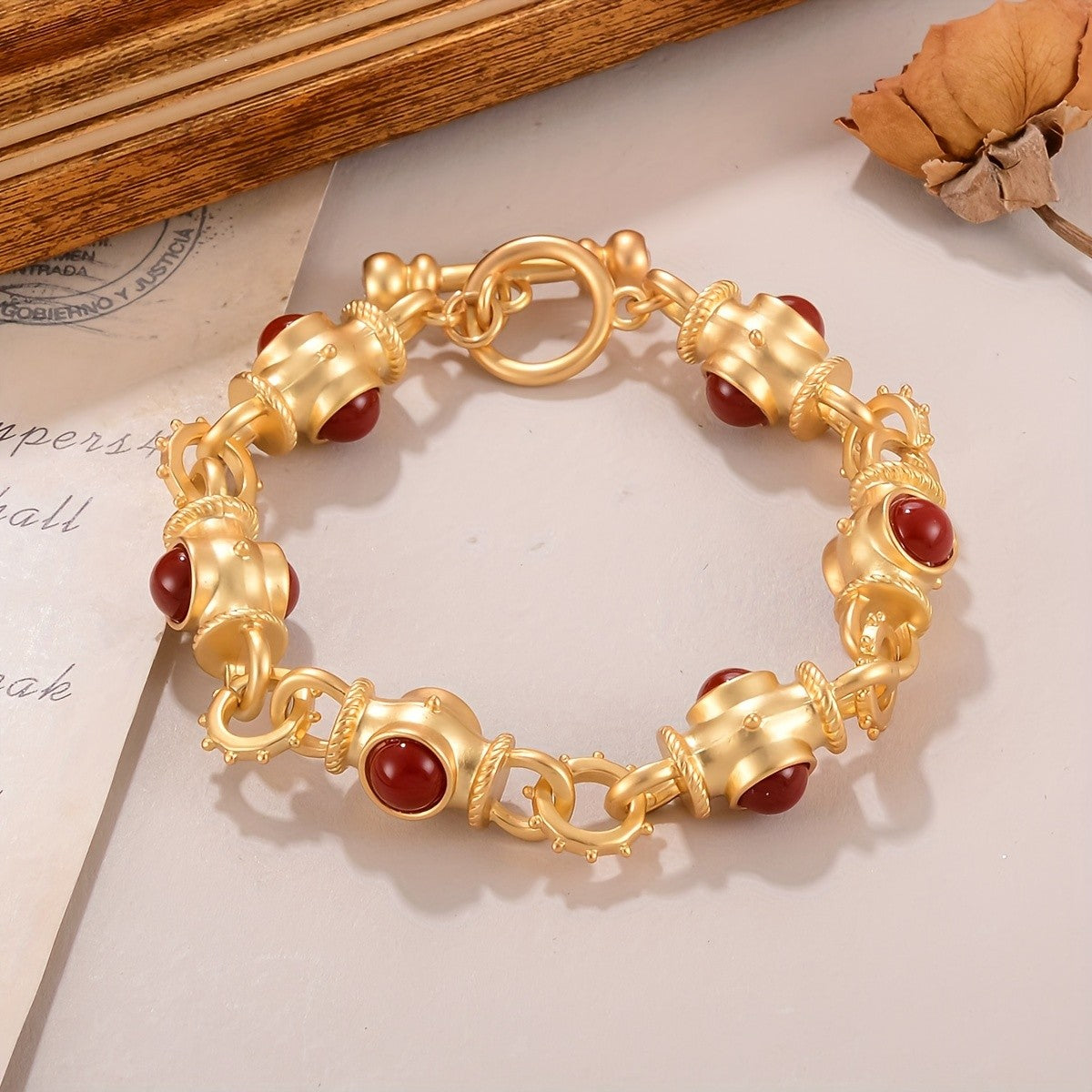 18k Vintage Turquoise Bracelet