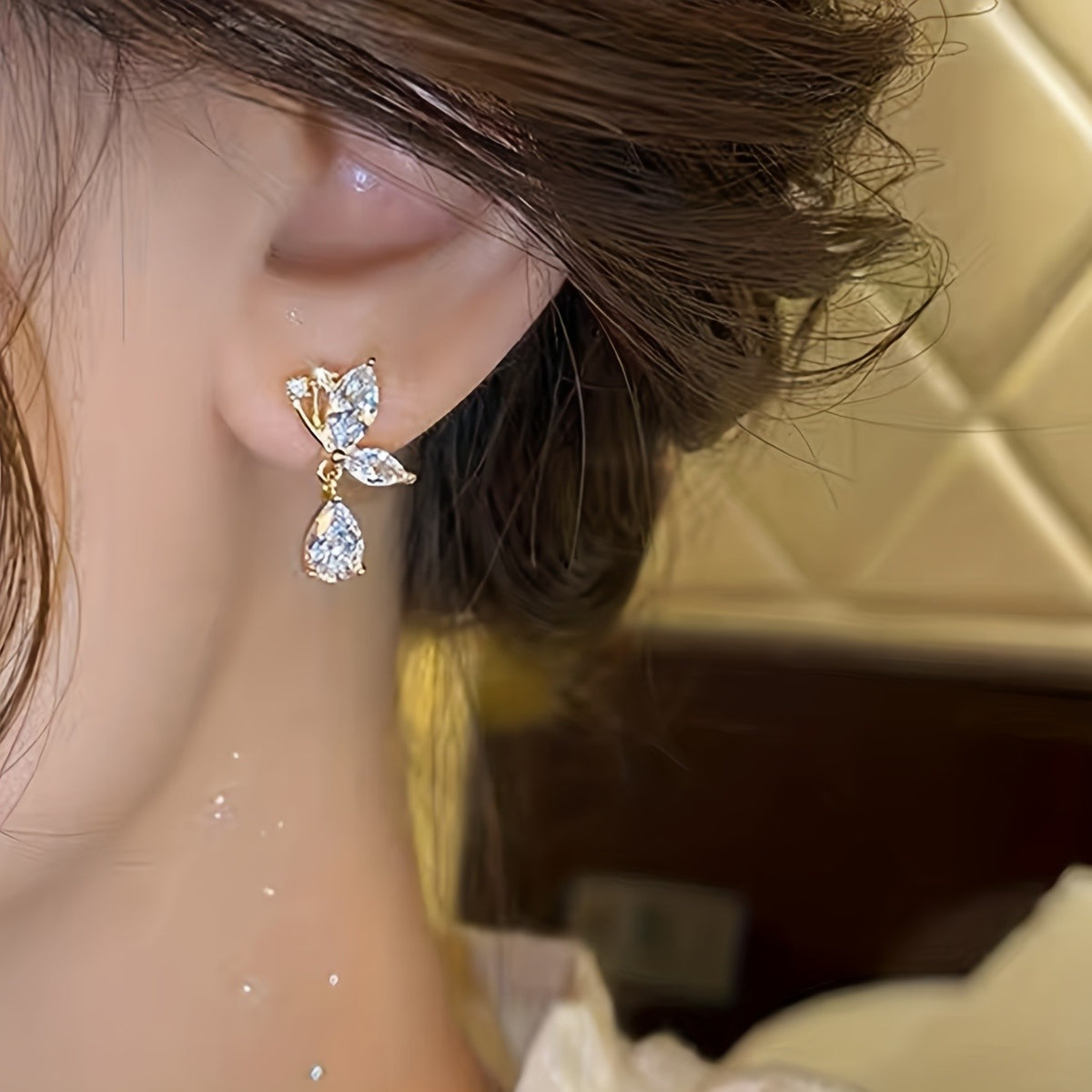 Elegant Butterfly Drop Earrings