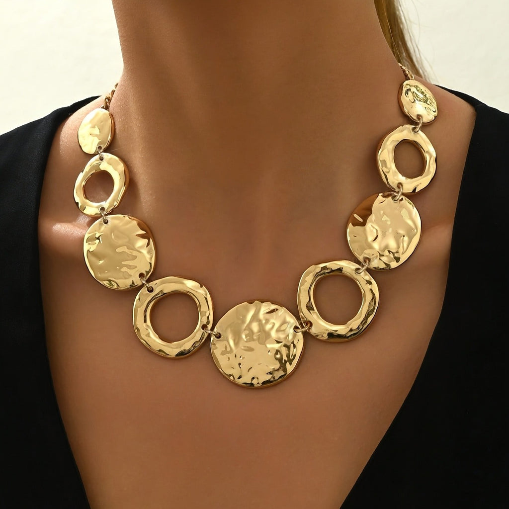 18k Vintage Geometric Necklace