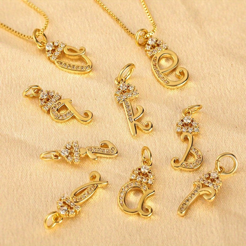 18k Dainty Initial Necklace