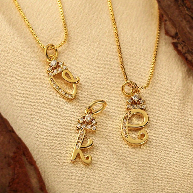18k Dainty Initial Necklace