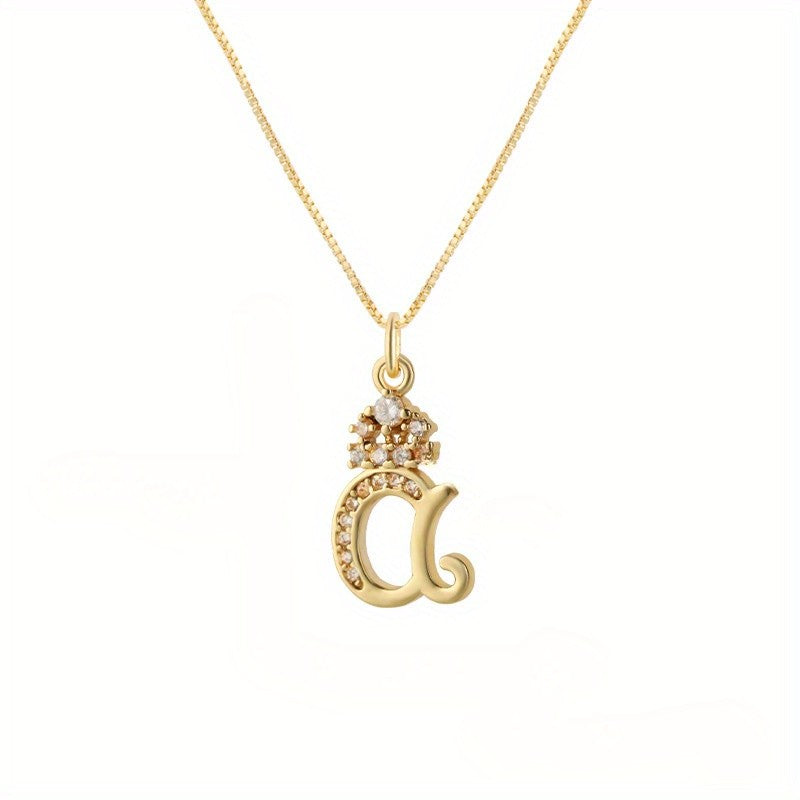 18k Dainty Initial Necklace