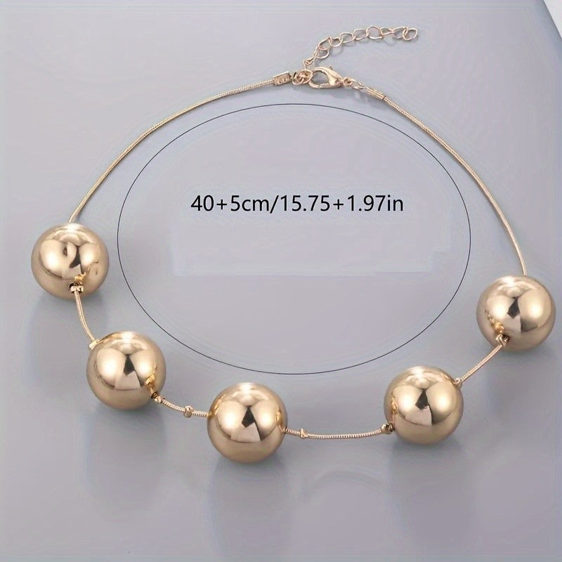 18k Vintage Sphere Necklace