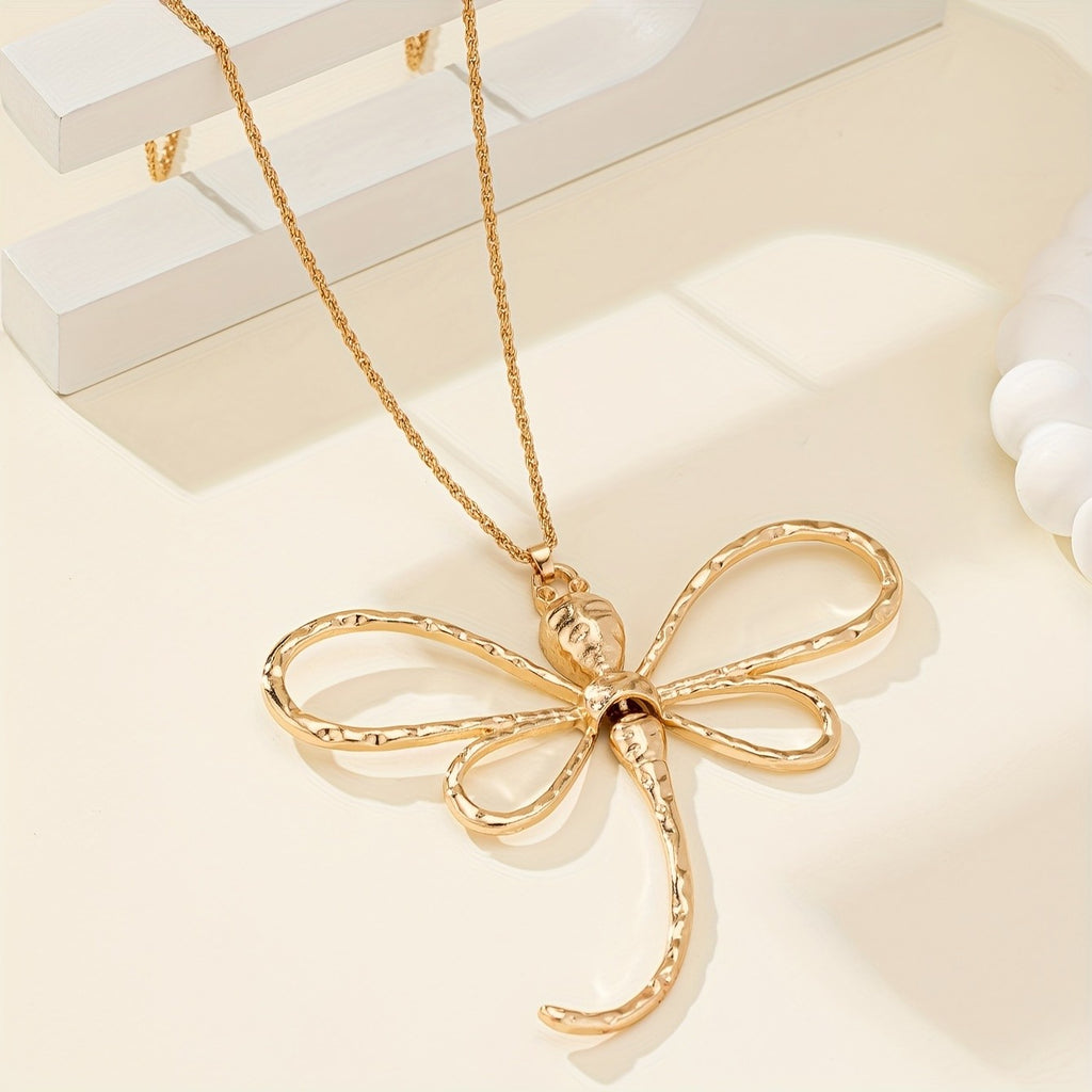 18k Elegant Dragonfly Necklace