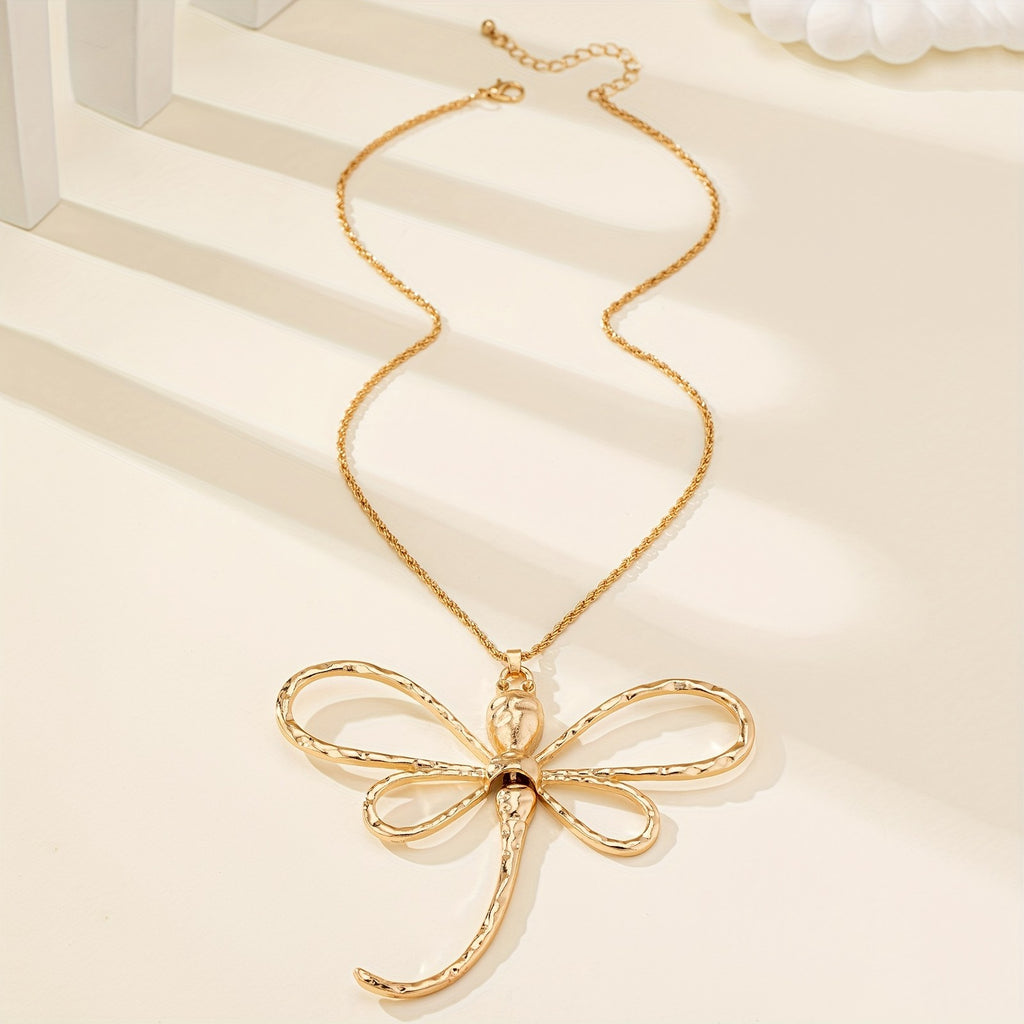 18k Elegant Dragonfly Necklace