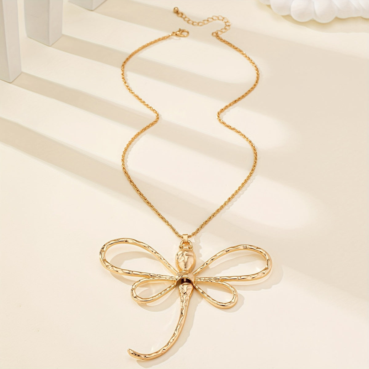 18k Elegant Dragonfly Necklace