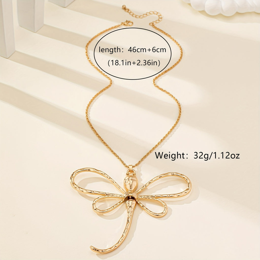 18k Elegant Dragonfly Necklace