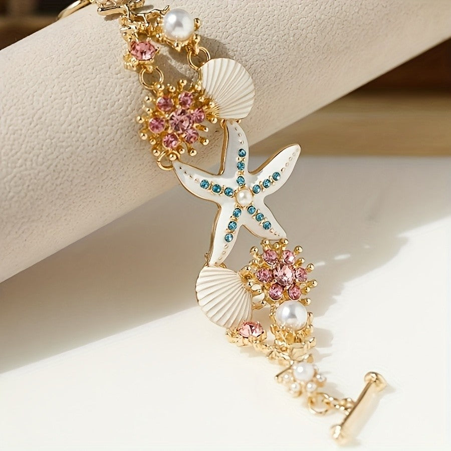 Elegant Starfish Shell Bracelet