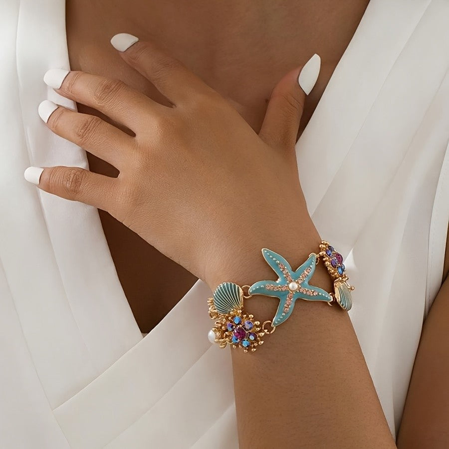 Elegant Starfish Shell Bracelet