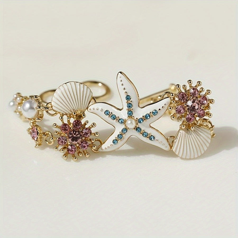 Elegant Starfish Shell Bracelet