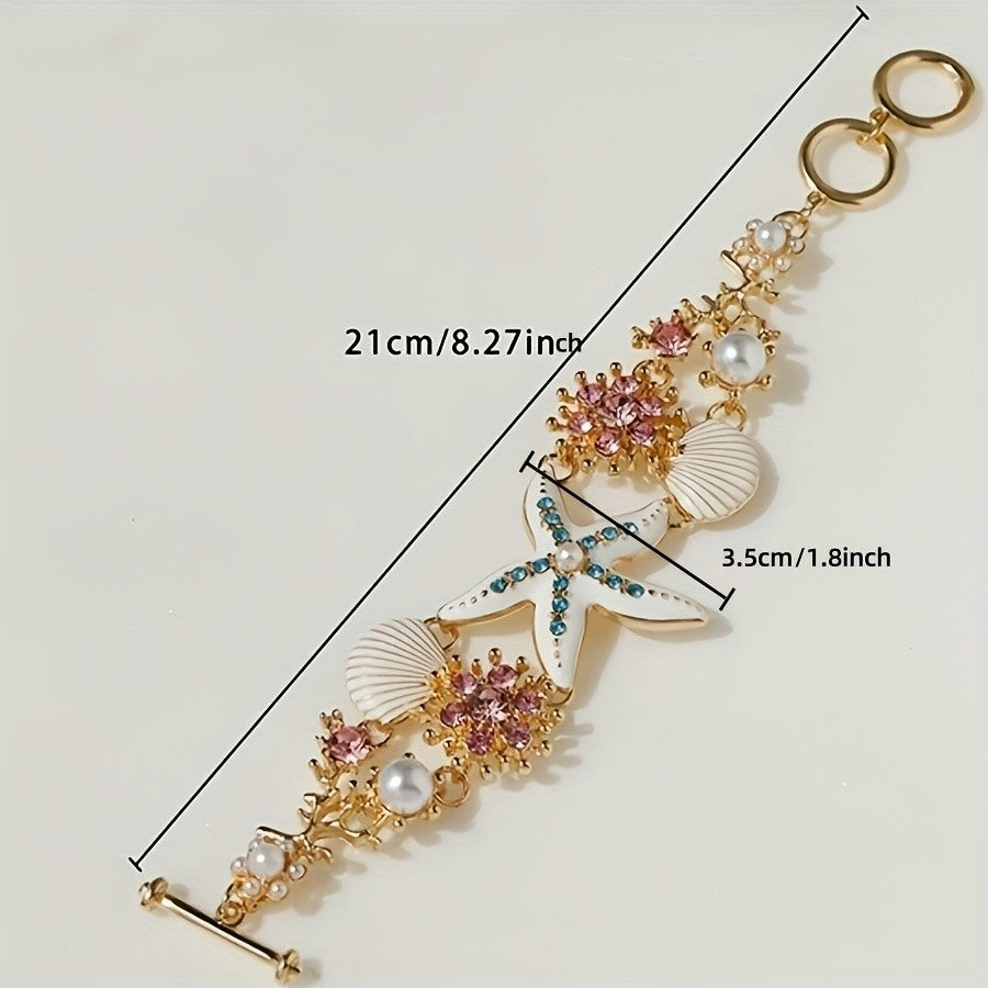 Elegant Starfish Shell Bracelet