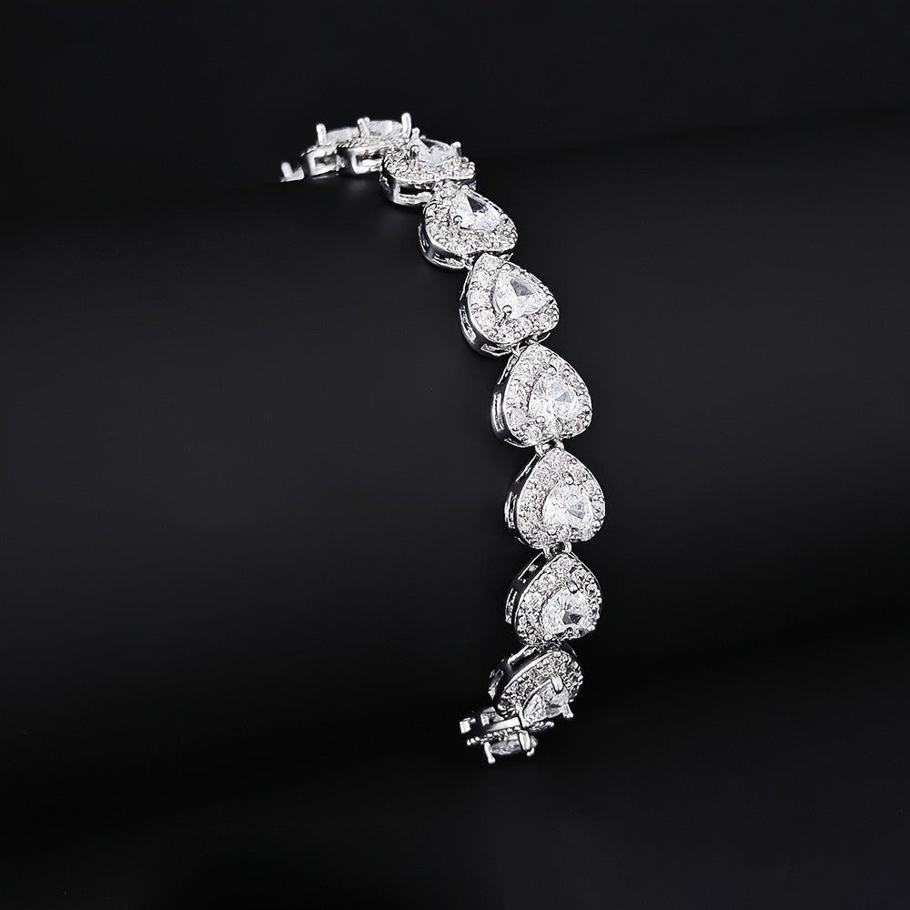 18k Vintage Heart Bracelet