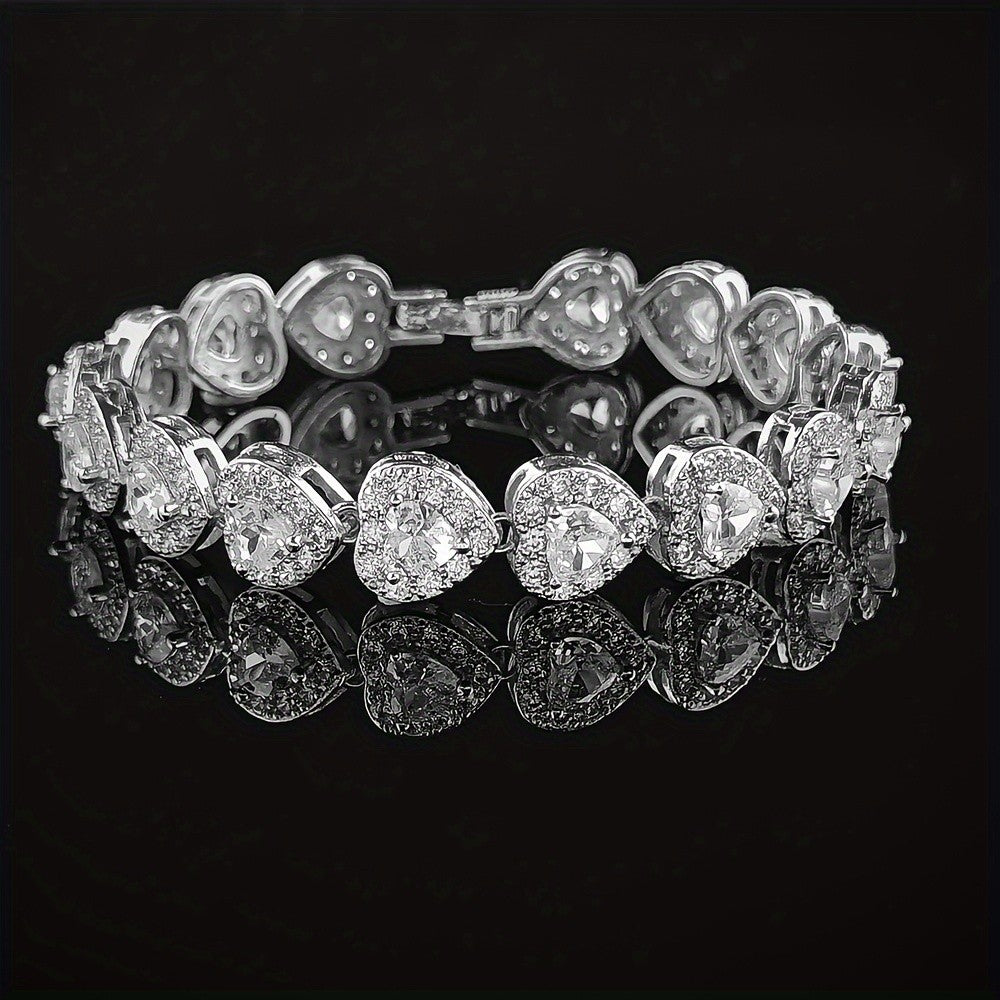 18k Vintage Heart Bracelet