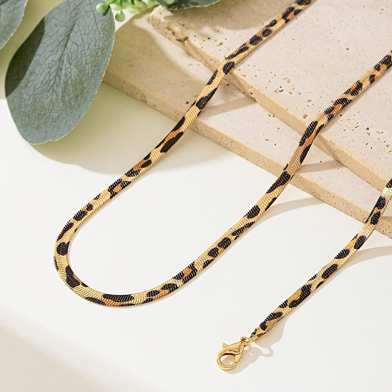 2PC Leopard Print Jewelry Set