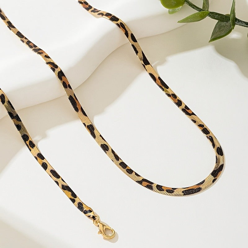 2PC Leopard Print Jewelry Set