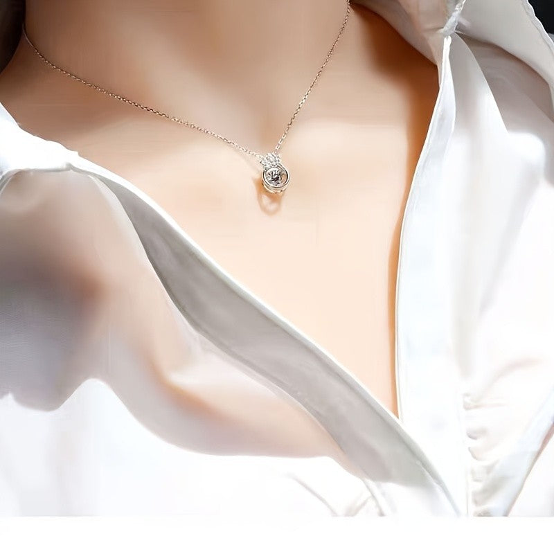 Elegant Crown Heart Necklace
