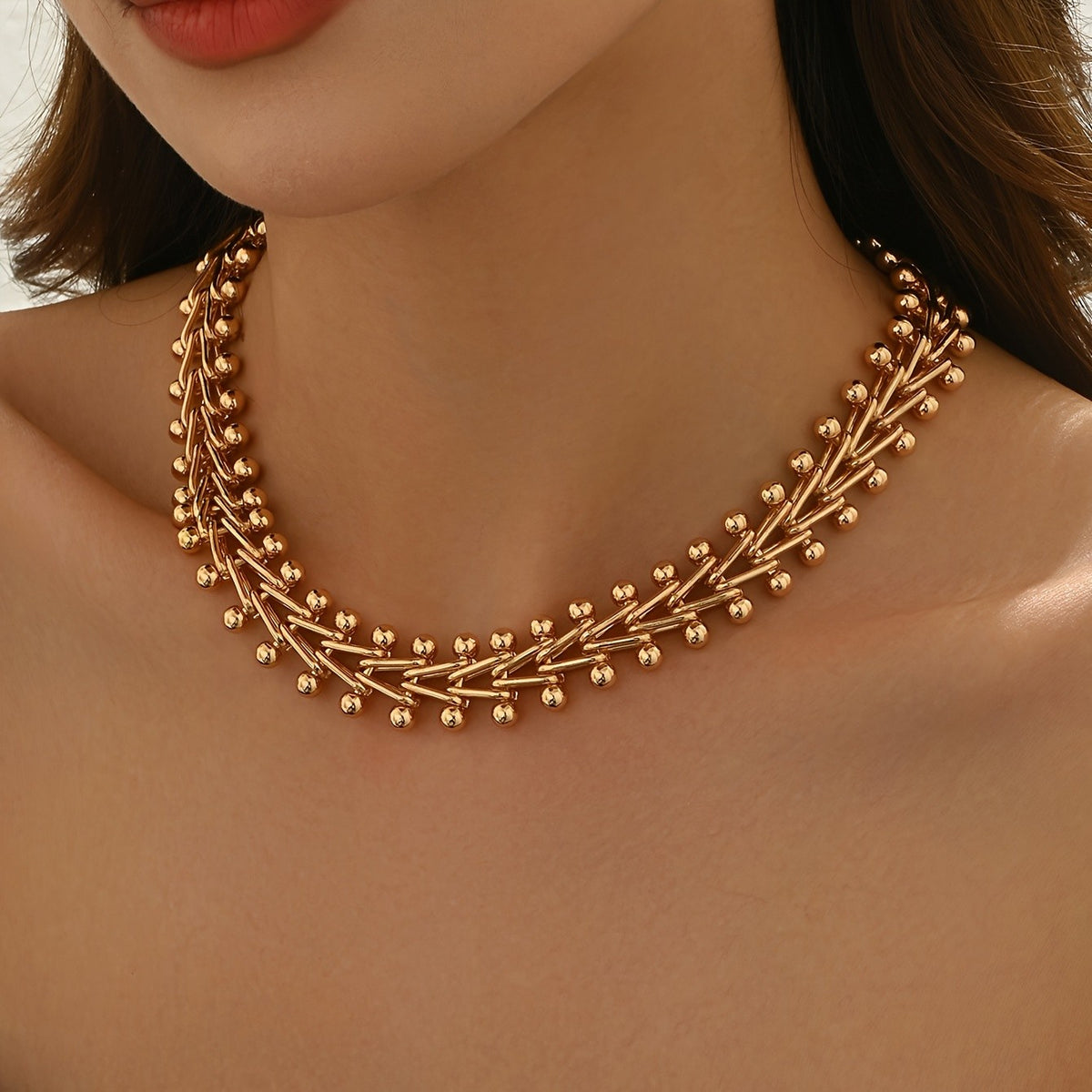 14k Elegant Wheat Necklace