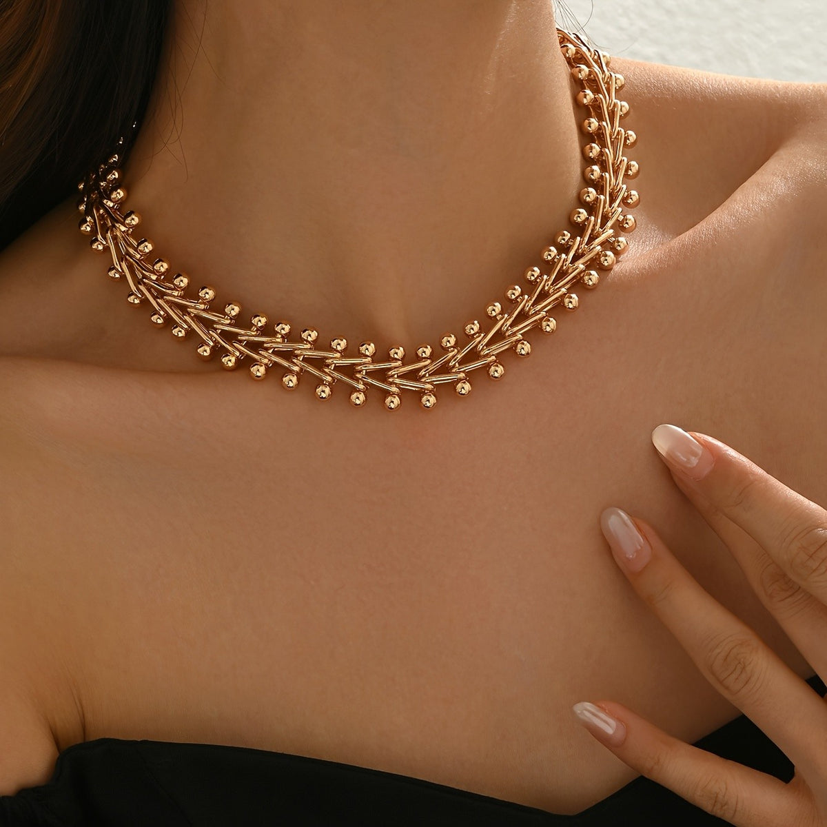 14k Elegant Wheat Necklace
