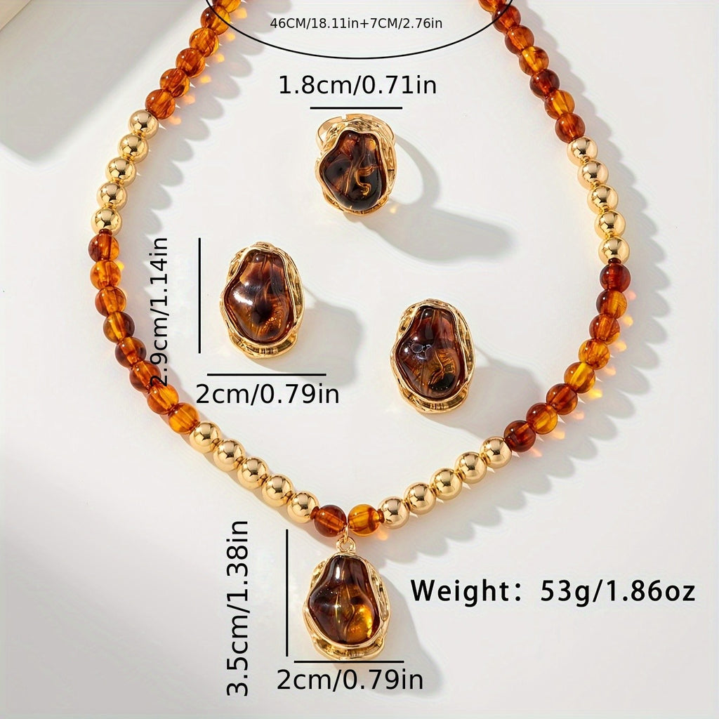 Vintage Pearl Baroque Jewelry Set
