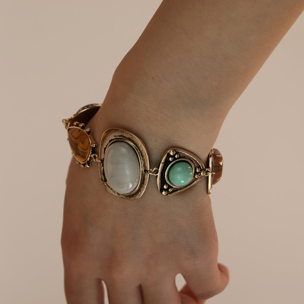 Vintage Boho Stone Bracelet
