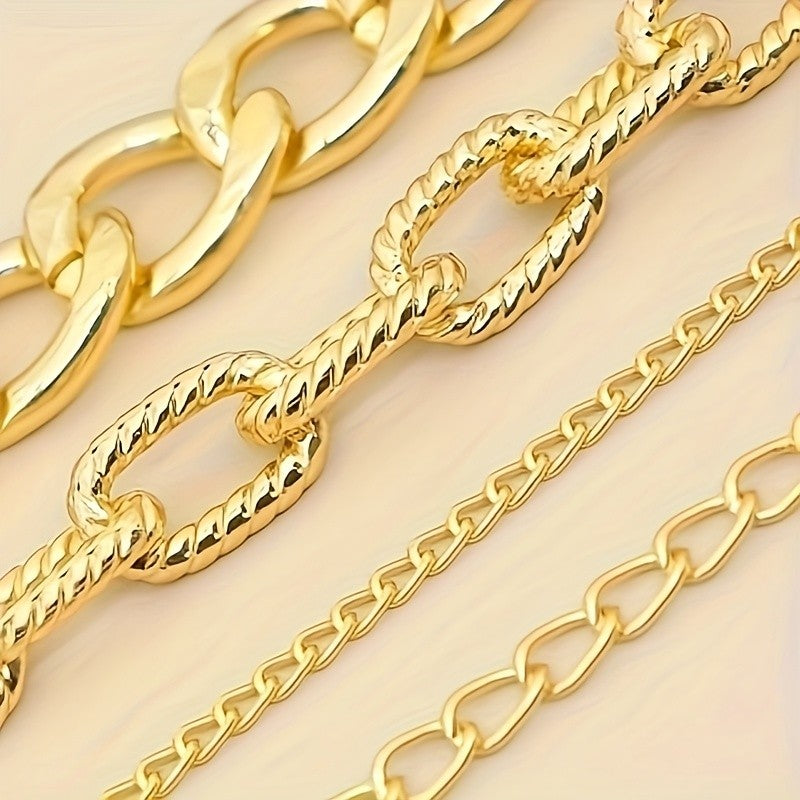 18k Elegant Chain Stack Bracelet