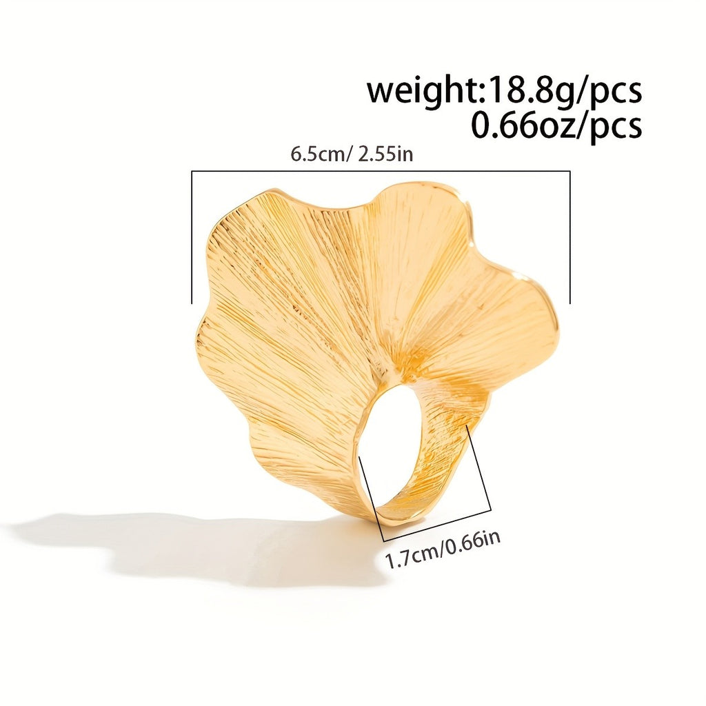 Vintage Ginkgo Leaf Ring