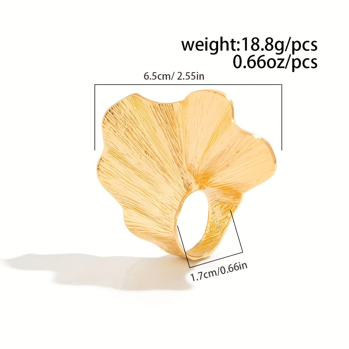 Vintage Ginkgo Leaf Ring